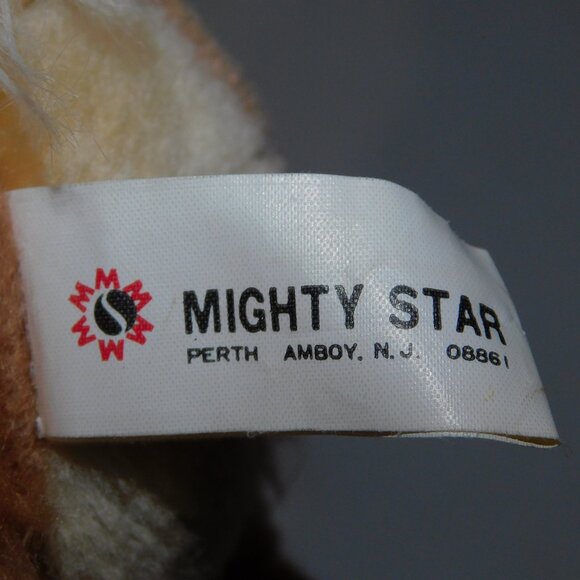Set 2 VTG 80s Mighty Star Poseable 11" Plush ringing Christmas Reindeer Deer - Picture 9 of 9